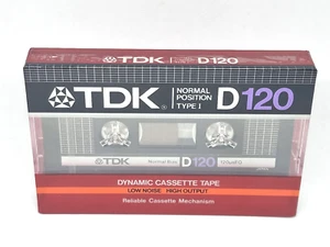 TDK D 120 JAPAN Blank Audio Cassette Tape (Sealed) NEW - Picture 1 of 4