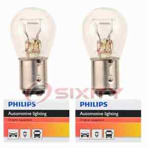 2 pc Philips Brake Light Bulbs for Mercury Bobcat Brougham Caliente Capri us