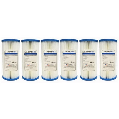 6 Pack, Hydronix SPC-45-1005 Pentek ECP5-BB 5 Micron Whole House Sediment Filter - Image 1 of 3