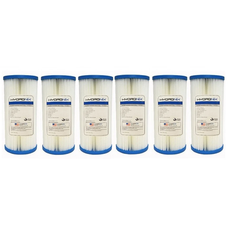6 Pack, Hydronix SPC-45-1005 Pentek ECP5-BB 5 Micron Whole House Sediment Filter - Image 1 of 3