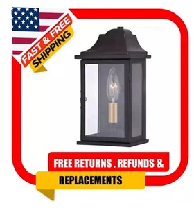 Vaxcel T0564 Bristol 1 Light 11 inch Oil Burnished Bronze and Light Gold Outdoor - Picture 1 of 5