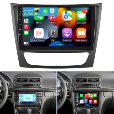 For Mercedes Benz W211 E320 E350 E500 CLS550 Android 15 Car Stereo Radio Carplay - Image 1 of 4