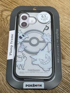Gourmandies Pokemon iPhone 16 6.1 inch MagSafe Plump Frame Case Black POKE-939BK - Picture 1 of 7