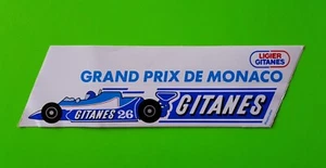 Raro sticker Adesivo grand prix de monaco ligier gitanes 1980 - Foto 1 di 2