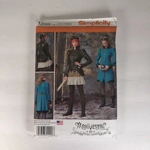 Simplicity 1299 Sewing Pattern Costume Arkivestry Steampunk Aviator Sz6-12 Uncut - Picture 1 of 2