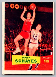 1957-58 TOPPS #13 DOLPH SCHAYES NATIONALS ROOKIE - Picture 1 of 3