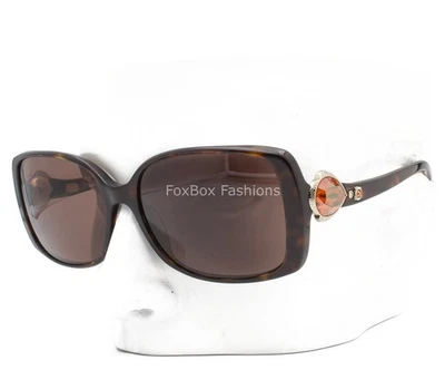 Bvlgari 8079-B 504/73 Sunglasses Brown Tortoise with Amber Bijou - Please Read - Image 1 of 4
