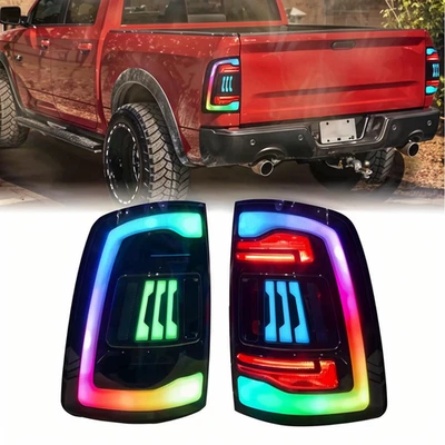 RGB Tail lights For Dodge RAM 1500 2009-2018 RAM1500 2500 2013-2018 - Image 1 of 4