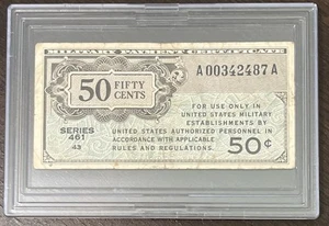 United States Military Currency. Series 461. 50 cents Note - Picture 1 of 2