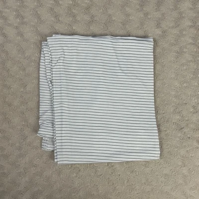 Manta elástica delgada de bambú rayón de bambú con rayas blancas verdes mora Foto 1 de 4