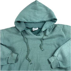 Sudadera con Capucha Vintage Años 90 Discus Atlética Verde en Blanco Cordón Para Hombre Mediana Hecha en EE. UU. - Imagen 1 de 18