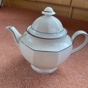 Winterling Schwarzenbach Bavaria Coffee Tea Pot Vintage 1950’s Teapot blue White - Picture 1 of 2