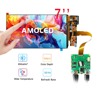 7'' OLED Touch Screen Display 90Hz 1920x1080 FHD Amoled IPS High Brightness DIY - Image 1 of 4
