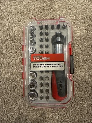 Hyper Tough 36-Piece Ratcheting Screwdriver Socket & Bit Set SAE Metric Adaptor - Image 1 of 3