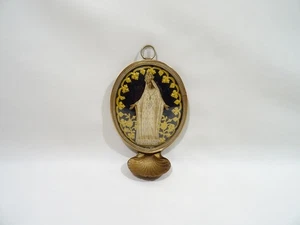 ANCIEN BENITIER NOTRE DAME D'AFRIQUE OBJET RELIGIEUX CHRISTIANISME RELIGIOUS - Imagen 1 de 15