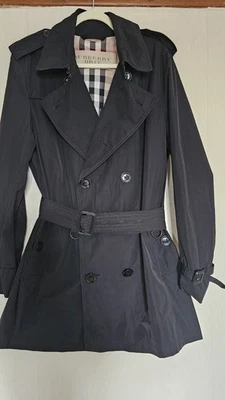 Burberry Brit Black Vintage  Men's Trench Coat. Immaculate Condition. Large - Image 1 of 3
