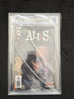Alias #1🔥🔥🔥CBCS 9.8 1st Jessica Jones Daredevil MCU! Bendis 2001 - Image 1 of 4
