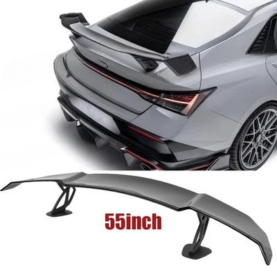 55" Glossy Black Rear Trunk Spoiler GT Style Racing Wing For Hyundai Elantra - Image 1 of 4