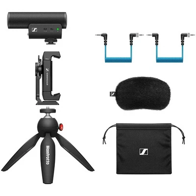 Sennheiser MKE 400 Mobile Kit Camera-Mount Shotgun Microphone Bundle - Image 1 of 4