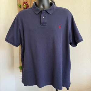Polo Ralph Lauren Performance Polo XL Classic Fit Navy Red Pony Logo Golf Shirt - Picture 1 of 7