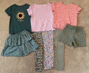 Girls Mixed Lot Shirts Skirt Leggings Shorts Cat & Jack Size 6-8 - Picture 1 of 18