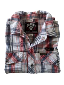 Bullzye Western Short Sleeve Mens Shirt Size L - Picture 1 of 5