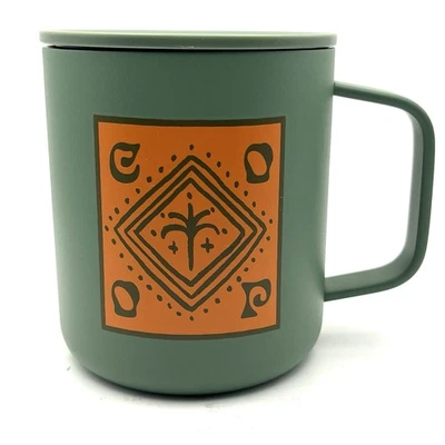 REI COOP Acero Inoxidable 12oz Verde con Naranja Gráfico Taza “Busca la Naturaleza Escucha” Foto 1 de 4