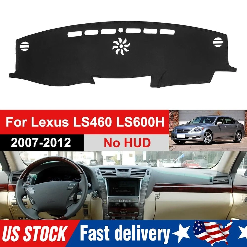 For Lexus LS460 LS600H 2006 - 2011 Dashboard Cover Black  Dash Mat Dashmat Pad - Image 1 of 4
