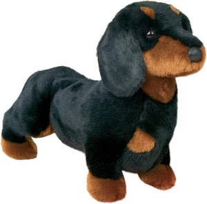 Douglas Spats Black & Tan Dachshund Dog Plush Stuffed Animal 30cm - Picture 1 of 2