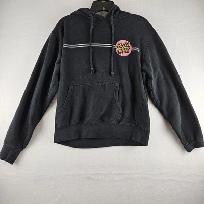 Sudadera de Colección Santa Cruz 'Other Dot' Pullover Negro con Capucha Bolsa Bolsillo Foto 1 de 4