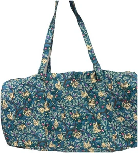 Vera Bradley große Reisetasche zum Umhängen Baumwolle neu mit Etikett Blumenmuster - Bild 1 von 7