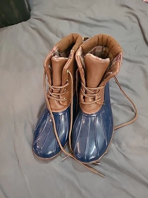 Bota de cuero diseño alpino Ortholite Gavin Duck impermeable para hombre talla 10 Foto 1 de 4