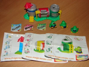 KINDER C-124 125 126 KLEINE DOSENMONSTER GLUBSCH - SET + BPZ + STICKERS - Imagen 1 de 1