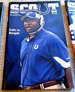 INDIANAPOLIS COLTS - PROGRAMMA GIOCHI CINCINNATI BENGALS 2010 - CALDWELL - COME NUOVO! - Foto 1 di 1