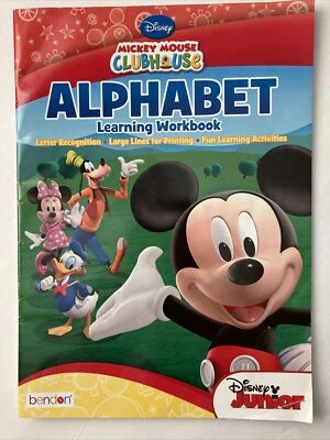 Disney Mickey Mouse Casa Club Libro de Trabajo de Aprendizaje del Alfabeto (2014) NUEVO Homeschool Foto 1 de 3