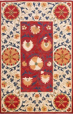 Vegetable Dye Super Kazak Art And Craft Oriental Area Rug Hand-knotted Wool 7x10 - Image 1 of 4