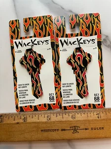 WACKEYS Flame House Key Hillman SC1/68 Fire House Blank Key UNCUT Lot of 2 - Picture 1 of 2