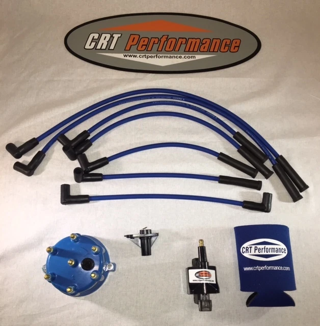 KIT DE ACTUALIZACIÓN DE ENCENDIDO JEEP WRANGLER 1998 1999 TJ 4,0 L 242 TAPA/CABLES AZULES Foto 1 de 4