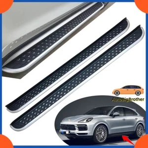 Running Boards Side Steps Nerf Bar Fits for Porsche Cayenne 2018+ 2021 2022 2023 - Picture 1 of 10