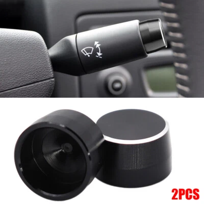 * 2 件装钢制表盘灯开关盖 Wiper 齿轮盖适用于奔驰 Smart Fortwo 450 451 — 第 1/4 张图片