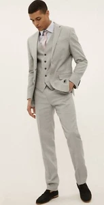 tailored fit italian linen miracle suit. Jkt 44 Long/ Trs 38 Long. New. RRP £219 - Picture 1 of 7