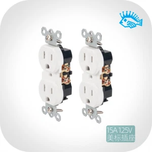 15A US standard socket 125V flat plug power socket inverter socket wall plug - Picture 1 of 7