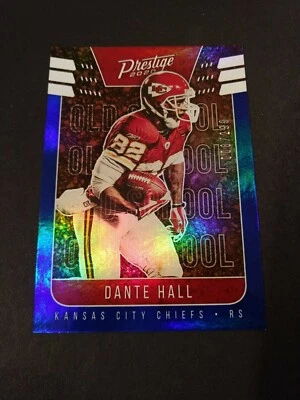 DANTE HALL 2020 Prestige OLD SCHOOL Blue Xtra Points Foil SP 008/299 CHIEFS - Image 1 of 2