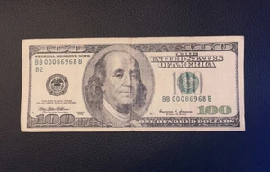$100 Dollar Bill Low Serial Number Triple 0 1999 WILD Offset Error - Picture 1 of 2
