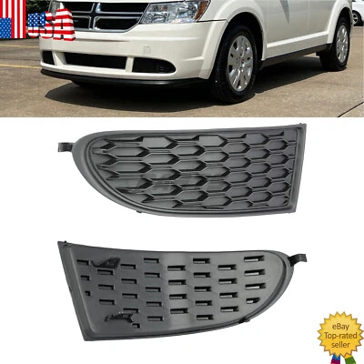 Par de bisel de cubierta de luz antiniebla para parachoques delantero para Dodge Journey 11-20 68079852AB Foto 1 de 4