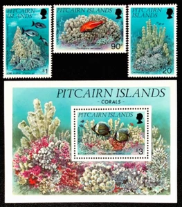 PITCAIRN ISLANDS 1994 FISH, MARINE LIFE Sc 407- 410 MNH - Picture 1 of 1