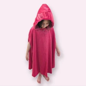 Disney Princess Youth Hooded Cape Pink Velvet Anna Aurora 6X - Picture 1 of 11