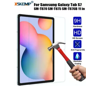 2Pcs For Samsung Galaxy Tab A7 S7 S7+ A7 S6 Lite Tempered Glass Screen Protector - Picture 1 of 24