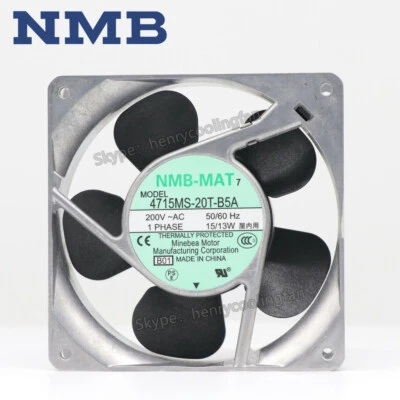NMB-MAT 4715MS-20T-B5A fan AC 200V 15/13W 120*120*38mm Axial Cooling FAN - Image 1 of 4