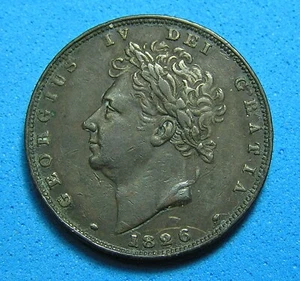 UK Great Britain Farthing Coin 1826 George IV KM-697, Free S/H after 1st item - Picture 1 of 2